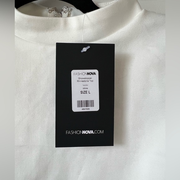 Fashion Nova Showstopper Rhinestone Top - Picture 8 of 8